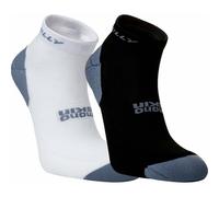 Hilly Active Quarter 2 Pack Running Socks Multi Cushioned Sports Training Run