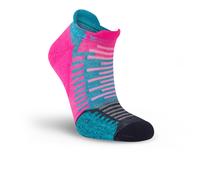 Hilly Active Socklet (Minimum Cushioning) | UK L in Fluo Pink/Teal