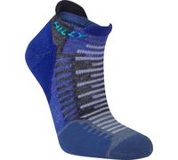 Hilly Active Socklet Running Socks Blue Cushioned Sports Training Run Jogging