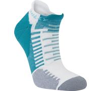 Hilly Running Socks Active Socklet – Min Cushioning, Teal/White, M