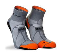Hilly Marathon Fresh Anklet Socks Medium Grey/Orange (UK Size 3-5.5)