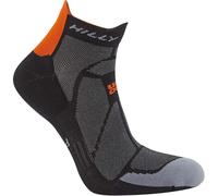 Hilly Marathon Fresh Socklet Running Socks Black Cushioned Sports Training Run