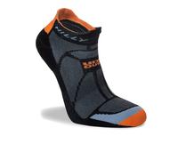 Hilly Marathon Fresh Socklet Socks (Minimum Cushioning) | UK L in Black/Orange