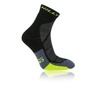 Hilly Men's Cushion Anklet Socks - Blk/FYellow/Granite, Large