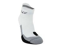 Hilly Men's Cushion Socklet Socks, White (White/Black/Grey), Small (3-5.5 UK) (35.5-39 EU))