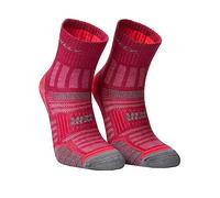 Hilly Mens Double Layered Ankle Socks (L) (Magenta)
