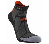 Hilly Mens Marathon Fresh Socklets - Black/Orange