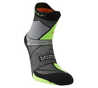 Hilly Mens Ultra Marathon Fresh Running Socks - Black/Grey/Green