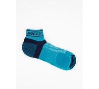 Hilly Running Medium Cushioning Trail Quarter Socks, Blue, Size S, Men Blue