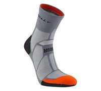Hilly Socks, Marathon Fresh - Anklet - Min Cushioning, Granite/Orange M