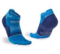 Hilly Socks, Toes - Socklet - Lightweight & Breathable, ElecBl/MidBl/White L