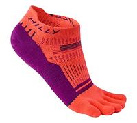 Hilly, Toes - Socklet - Lightweight & Breathable, HotCrl/GrapeJce/Char, L