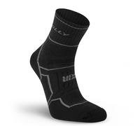 Hilly Twin Skin Anklet Medium Cushion Running Socks - Black/Anthracite / S