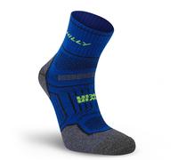 Hilly Twin Skin Anklet Medium Cushion Running Socks - Cobalt/Grey Marl / S