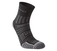 Hilly Twin Skin Anklet Socks - Black/Grey Marl, Small