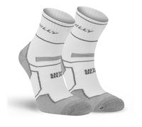 Hilly Twin Skin Anklet Socks Anti-Blister Medium Cushioning White/Grey Marl M