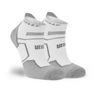 Hilly, Twin Skin, Anti Blister - Socklet - Med Cushioning, White/Grey, S