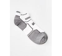 Hilly, Twin Skin, Anti Blister - Socklet - Med Cushioning, White/Grey, L