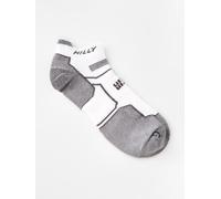 Hilly Twin Skin Socklet Socks (Medium Cushioning) | UK M in White/Grey Marl