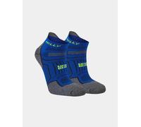 Hilly Twin Skin - Socklet - Med Running Socks Cobalt/Grey Marl NEW