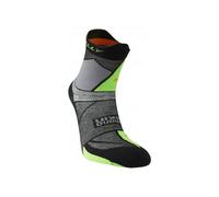 Hilly Men's Ultra Marathon Fresh Running Socks - Black/Grey/Lime Green, Small
