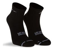 Hilly Socks - Active Anklet - Zero Cushioning - Black/Grey XL