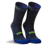 Hilly Unisex Active - Crew Min Cushioning, Running Sock, Colbalt/Charcoal, S UK