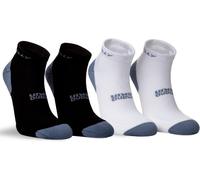 Hilly Unisex Active - Quarter - Min (Twin Pack) Cushioning, Running Sock