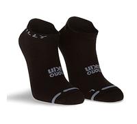 Hilly Unisex Active - Socklet Zero Cushioning, Running Sock, Black/Grey, XL UK