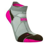 Hilly Unisex Marathon Fresh Min Socklets - Sage/Fluo Pink