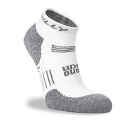 Hilly Unisex Supreme - Quarter Max Cushioning, Running Sock, White/Grey Marl, S UK