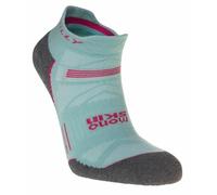 Hilly Unisex Supreme Socklet Med Socks - Aquamarine/Grey Marl