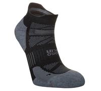 Hilly Unisex Supreme Socklet Med Socks - Black/Grey Marl