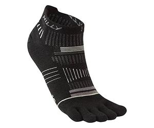 Hilly : Unisex Toe Sock - Socklet Black/Grey/Light Grey S
