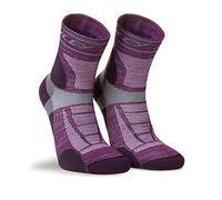 Hilly Unisex Trail - Anklet Med Cushioning, Running Sock, Blackberry/Grey, S UK