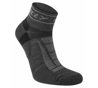 Hilly Unisex Trail Quarter Med Socks - Charcoal/Black