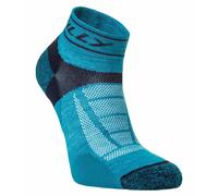 Hilly Unisex Trail Quarter Med Socks - Turquoise/Navy