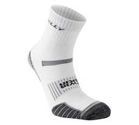 Hilly Unisex Twin Skin Ankle Socks White/Grey Marl S