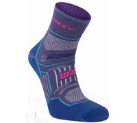 Hilly Unisex Twin Skin Anklet Socks - Grape Purple/Blue
