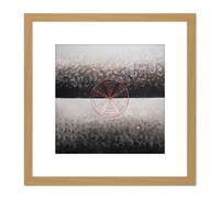 Hilma Af Klint Group Ix Suw The Swan No 10 Abstract 8X8 Inch Square Wooden Framed Wall Art Print Picture with Mount Artery8 Light Oak One Size