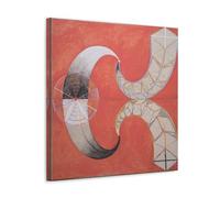 Hilma Af Klint Painter Works《The Swan No. 09》Poster Canvas Painting Wall Art Decorative Picture Prints Modern Decor 20x20inch(50x50cm)