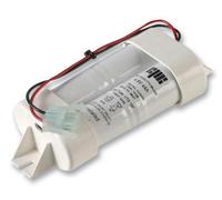 Hilo - 4.8V 4Ah Ni-Cd Emergency Lighting 2X2 D Battery Pack, White Double End Cap