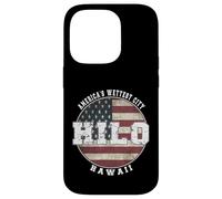 Hilo Hawaii, Vintage American flag Case for iPhone 14 Pro