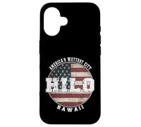 Hilo Hawaii, Vintage American flag Case for iPhone 16