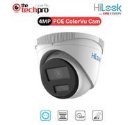 HiLook IPC-T289H-MU 8MP IP POE Security Camera - 2.8mm Lens, 30m Colour Night Vision, IP67 Water & Dust Resistant, Compatible with Hikvision NVR