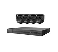 HILOOK 8MP CCTV 4K UHD DVR 8CH SYSTEM INDOOR OUTDOOR 4X VIVID HD CAMERAS 30M NIGHT VISION SECURITY CAMERA KIT UK (2TB HDD, GREY)