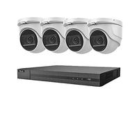 HILOOK 8MP CCTV 4K UHD DVR 8CH SYSTEM INDOOR OUTDOOR 4X VIVID HD CAMERAS 30M NIGHT VISION SECURITY CAMERA KIT UK (2TB HDD, WHITE)