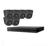 HILOOK 8MP CCTV 4K UHD DVR 8CH SYSTEM OUTDOOR 6X VIVID HD CAMERA BLACK SECURITY KIT UK (1TB HDD)