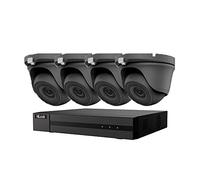 HILOOK CCTV HD 4K 5MP Night Vision Outdoor DVR Home Security System Kit (Grey) (1 TB (1000GB)