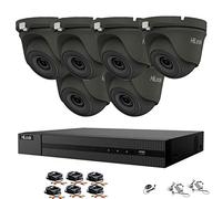 HILOOK HIKVISION 8CH CCTV Camera Systems 6X5MP HD Indoor/Outdoor White Dome Cameras H.265+Smart DVR Recorder pre installed Hard Drive Home Security Camera Systems Surveillance CCTV Kits (3TB HDD)